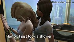 Horny blonde gets fucked in this animated porn video