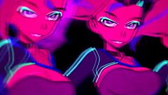 Moikaloop performs intense sexy dance in hentai