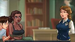 Walkthrough of the ecchi game Summertime Saga with the latest update