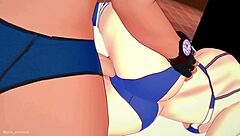 Hentai Woman Tries Not To Cum On TV But Fails Uncensored In Shaved Hairless Action