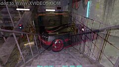 3D animated game with big-boobed brunette getting fucked