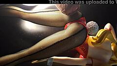 lucy bunny gets covered in figures patreon animejoker