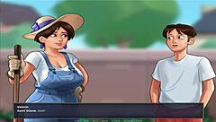 overwhelmed by the big tits in summer time saga unc part 7