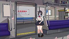 Today im playing this erotic hentai game with groping and riding scenes