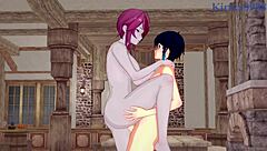 Eula and rosaria fuck venti intensely!