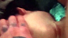 Pussy and throat fucked close up