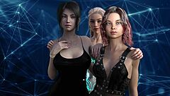Beautiful 3D animated porn with big tits and deepthroat action in a group scene