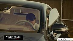 hey, check out this sexy blonde getting fucked by her stepbro outdoors