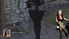 Cartoon brothel with see through costumes and cosplay
