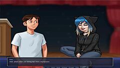 overwhelmed by the big tits in summer time saga unc part 7