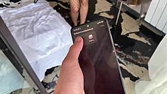 Beautiful blonde gets anal pleasure while cleaning up