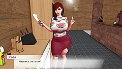 Beautiful women with great assets in a hot anime game with cum scenes