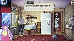 Hot elf blonde in a super game demo