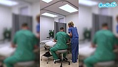 A hot, fit, middle-aged nurse gets fired for flashing her breasts