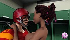 Hot cheerleaders get it deep in 3D porn