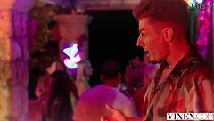 Christy, the new girl at Vixen, has a secret affair at the hotel
