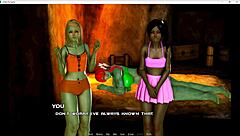 Commented gameplay of a hot animated 3D bunny zombie in a hentai game