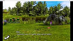 Commented gameplay of a hot animated 3D bunny zombie in a hentai game