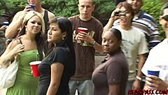 kinky asian amateur sucks cock before fucking in public with handjob fingering blowjob cowgirl anal