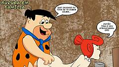 uma suruba em família - hq pornô - os flintstones