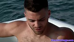 Johnny Rapids Orgy Cumshot On A Boat