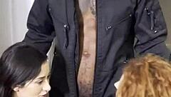 Couple of Bisexual Girls Want to Share the Plumber's BBC Cock