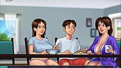 Summer erotic story in anime style
