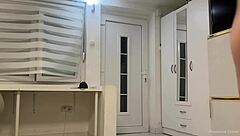 Naked Wife Meets Delivery Guy Who Won't Leave