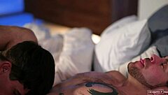 handsome doc's first gay ride with hunk escort full scene