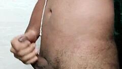 he cant resist masturbating his big cock