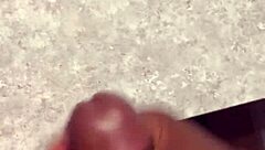 Pornstar Gives Huge Cumshot All Over Bathroom Counter in Close Up POV.