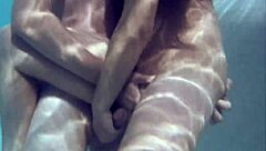 outdoor interracial massage with oiled lovers relaxing