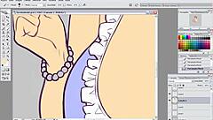 Detailed Hentai Speed Drawing Part Three with Flats and Shading.