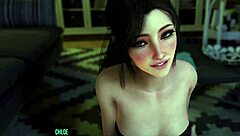 Horny stepsis teases with huge cock suck in 3d game.