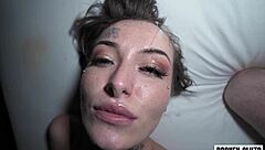 living school desk begs for throatpie while getting submissive vagina fucking and licking in the bedroom