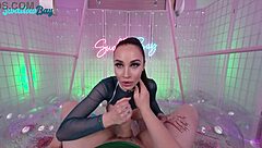 Big tits brunette melissa stratton gives sloppy blowjob before doggystyle and cowgirl riding