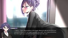 Aya Bent Over for Doggystyle Blowjob with Big Cock in Anime Cartoon