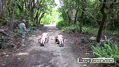 Gay troopers train for public gangbang