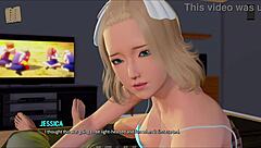 Big breasted MILF enjoys rough anal sex in 3D animated porn film
