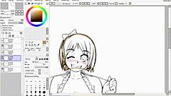 Detailed Hentai Speed Drawing Part Three with Flats and Shading.