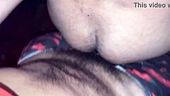 Enjoying the mature man's ass in the cabin dark room.