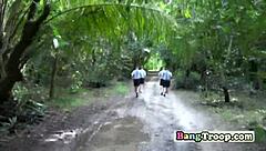 Gay troopers train for public gangbang