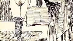 vintage erotic drawings from antique comics