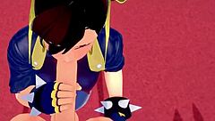 Chun-li gets a free blowjob and hardcore sex