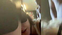 White beauty moans in pleasure with BLM-themed domination