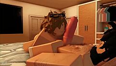 Femboy fun in Roblox gay meetup: Steamy scenes with transsexuals and gay gamers