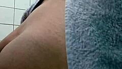 After shower, my partner claims my ass for enjoyment