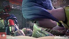 Explosive 3D Footjob Compilation with Cum in Hentai SFM Blender!