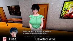 devoted wife in fantasy cartoon