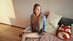 Step-sister gets punished with a big cock after failing an exam